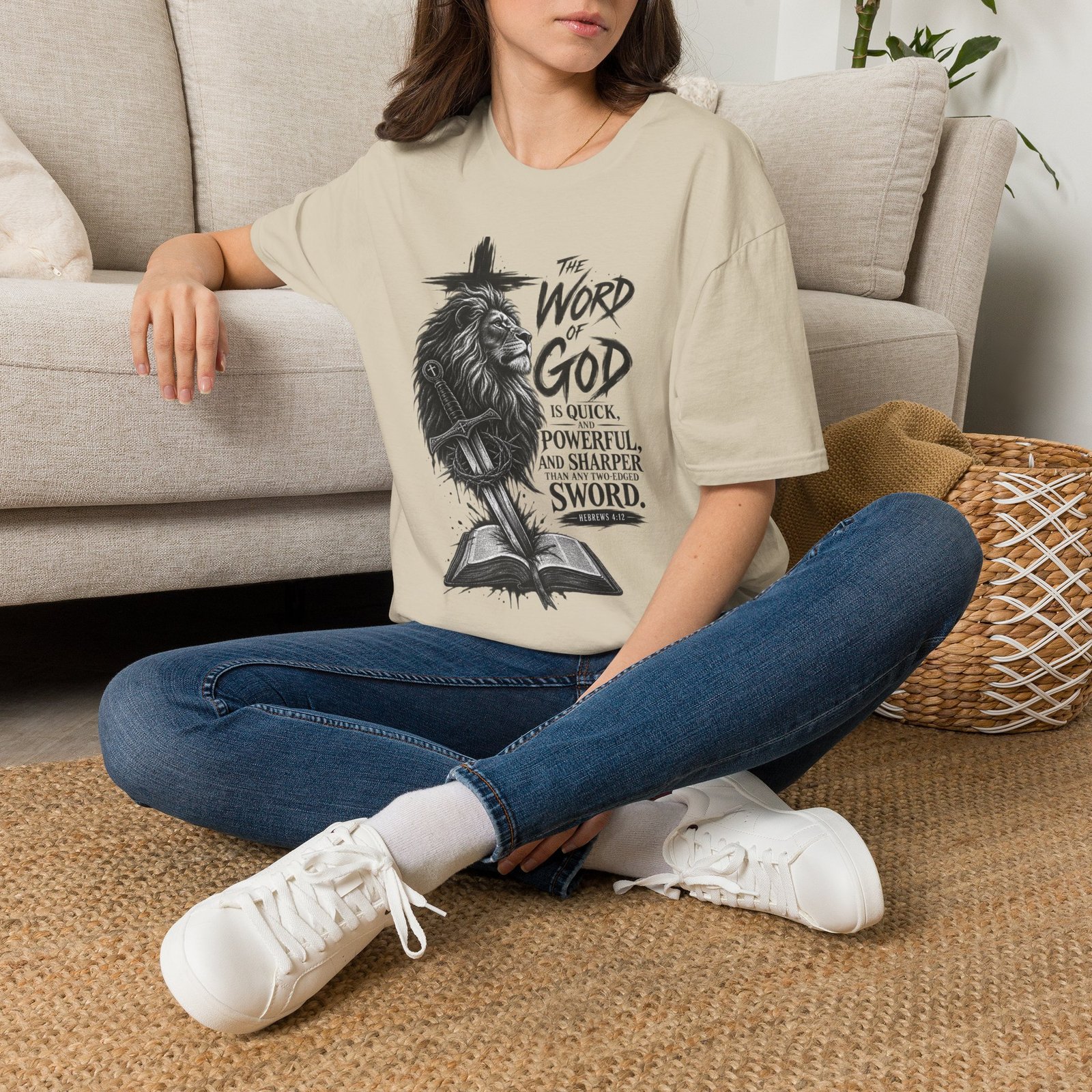 The Word of God is Sharper than a Two-Edged Sword. Graphic Tee - Image 8