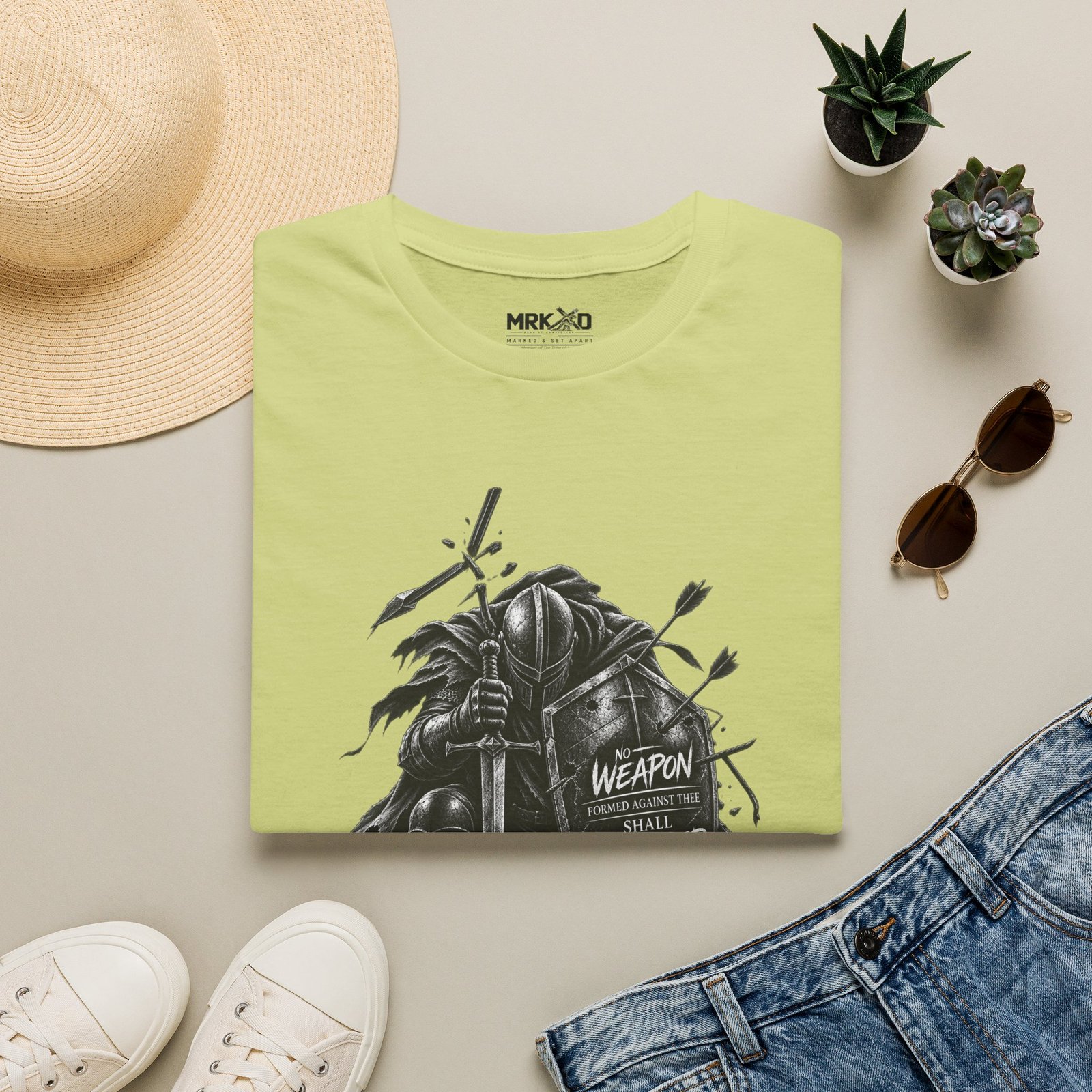 Shield of Faith: No Weapon Shall Prosper Isaiah 54:17 Graphic Tee - Image 23