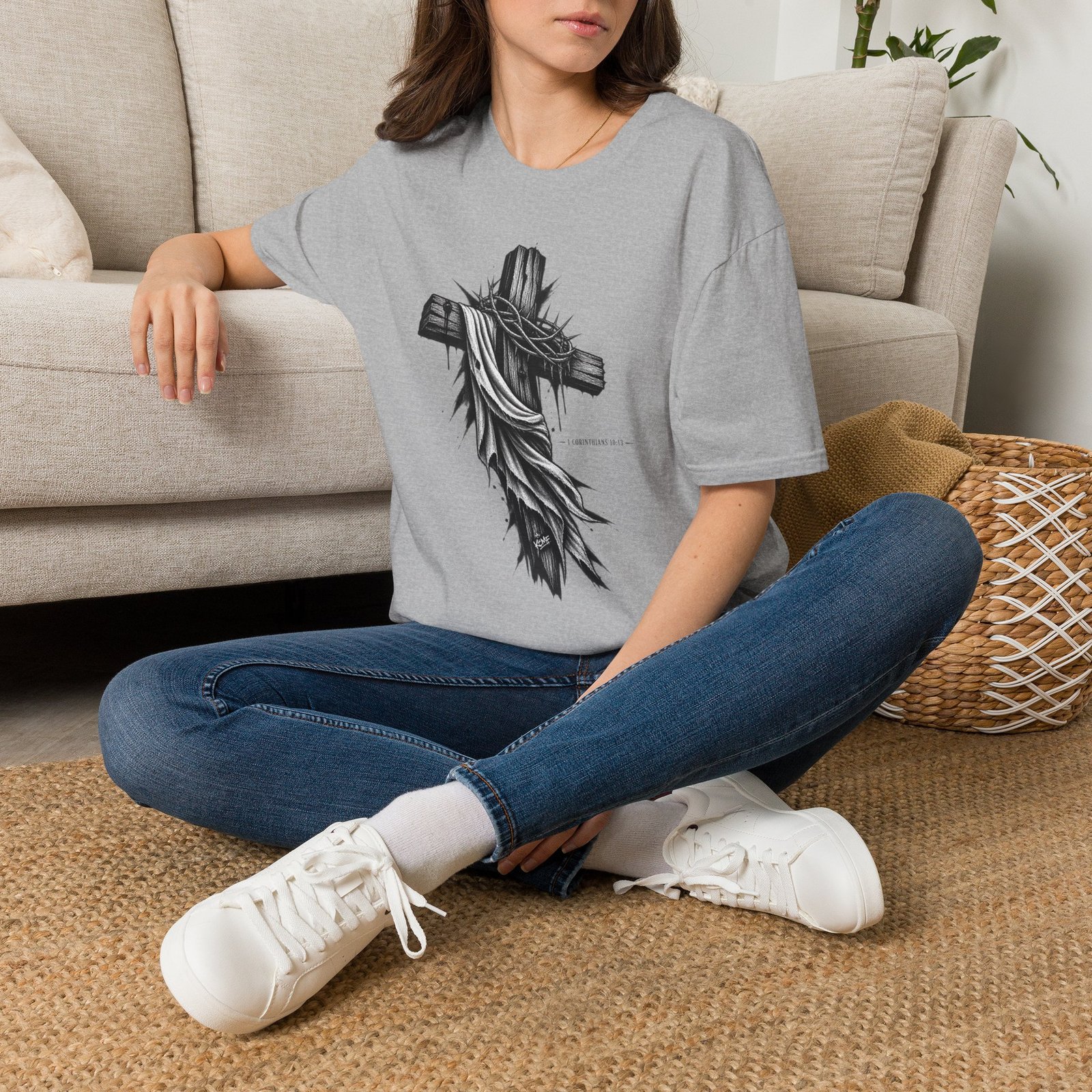 1 Corinthians 10:13 Three Graphic Tee - Image 16
