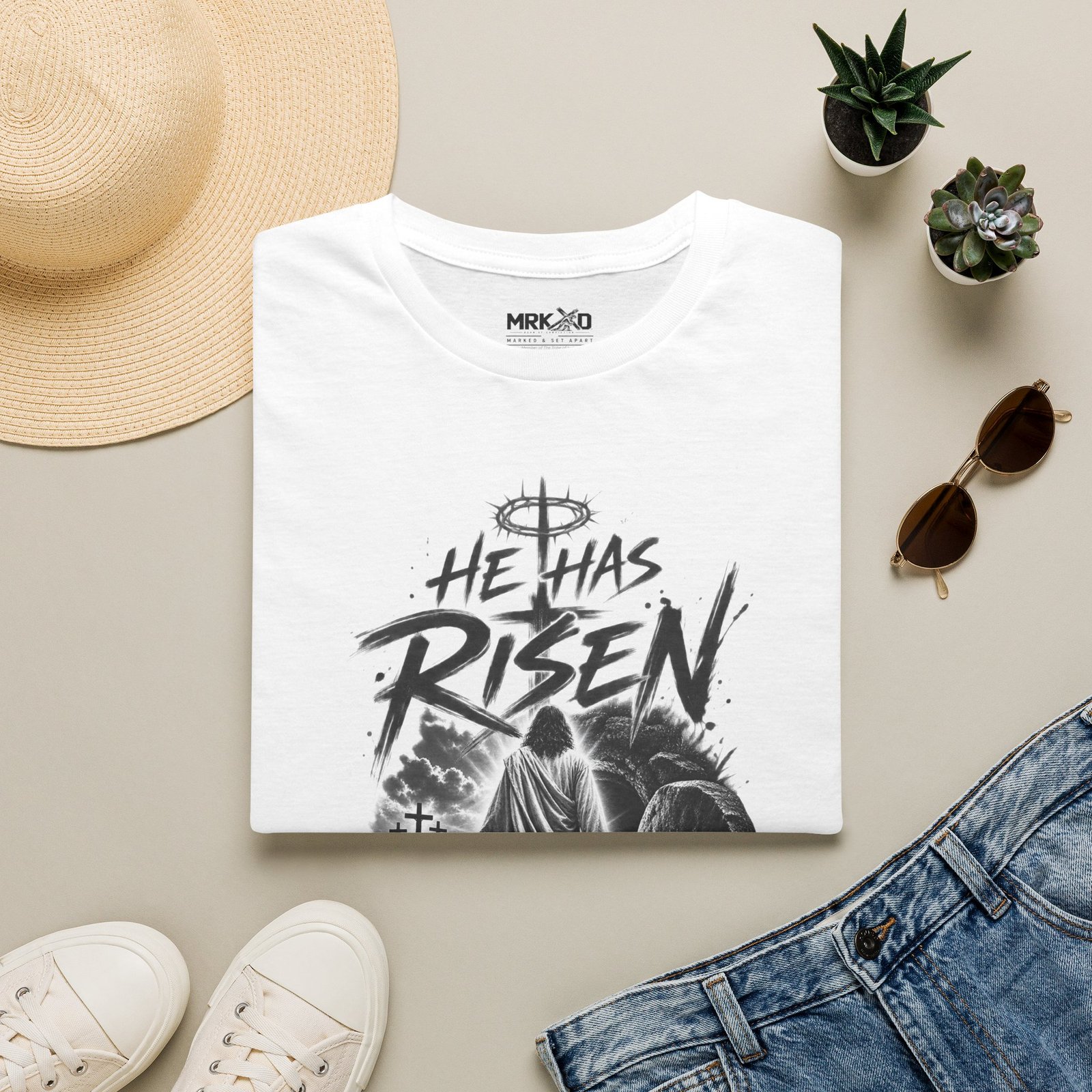 He has risen One Graphic Tee - Image 2