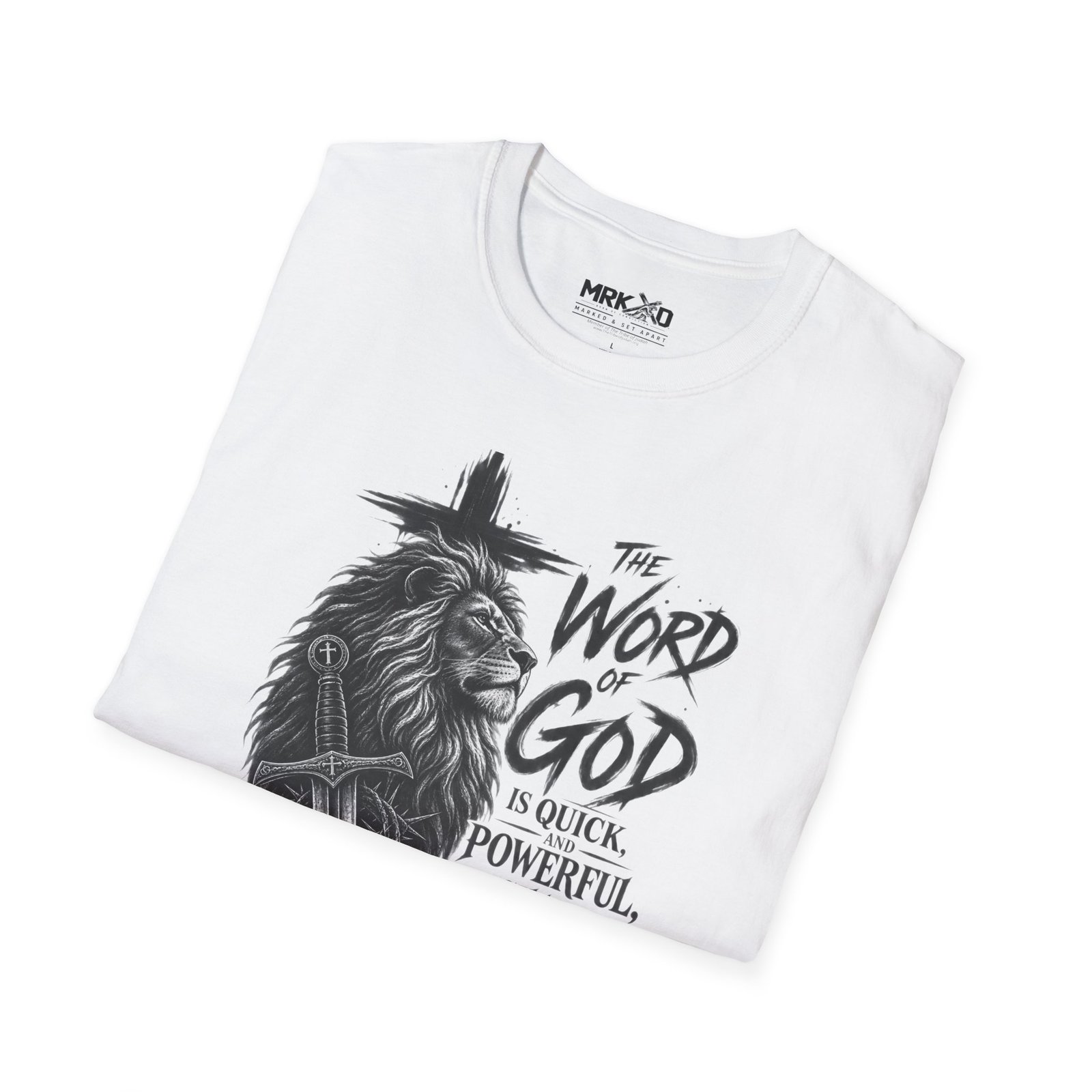 The Word of God is Sharper than a Two-Edged Sword. Graphic Tee - Image 5