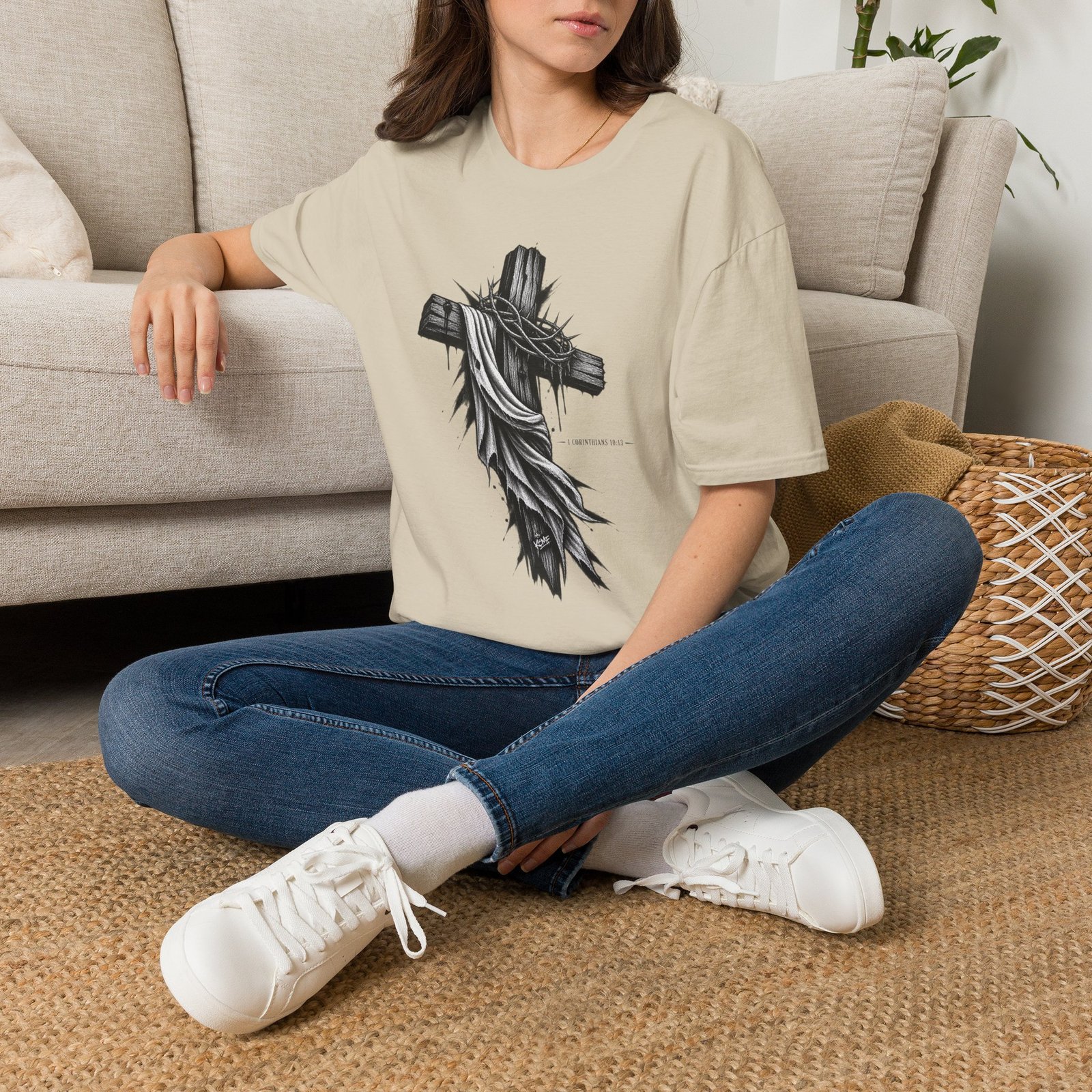 1 Corinthians 10:13 Three Graphic Tee - Image 8