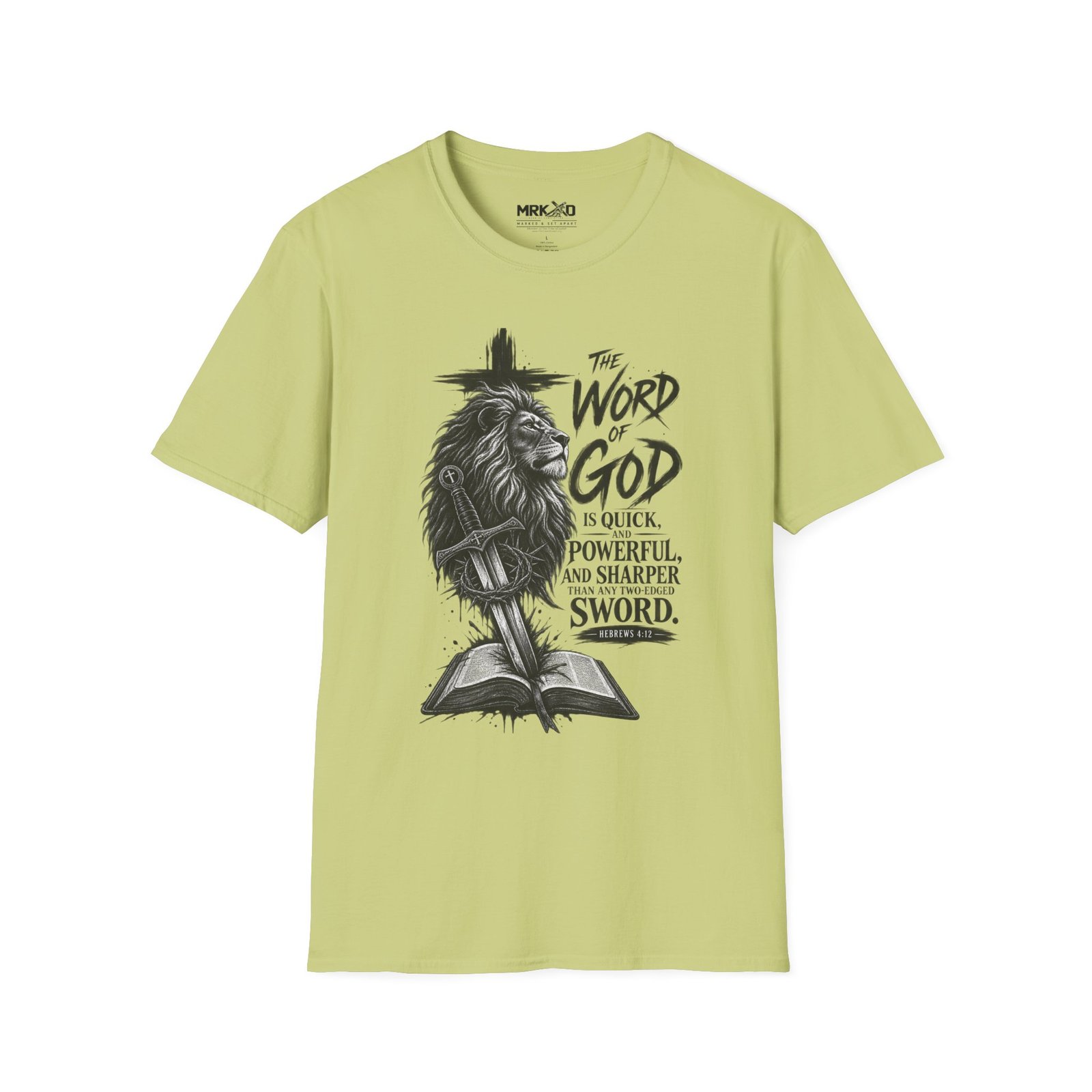 The Word of God is Sharper than a Two-Edged Sword. Graphic Tee - Image 25