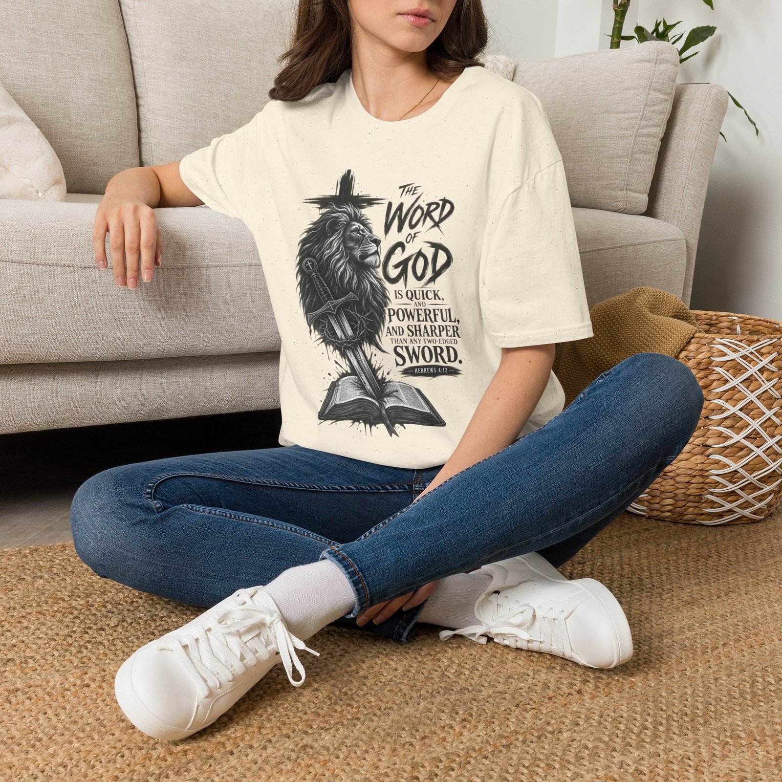 The Word of God is Sharper than a Two-Edged Sword. Graphic Tee - Image 20