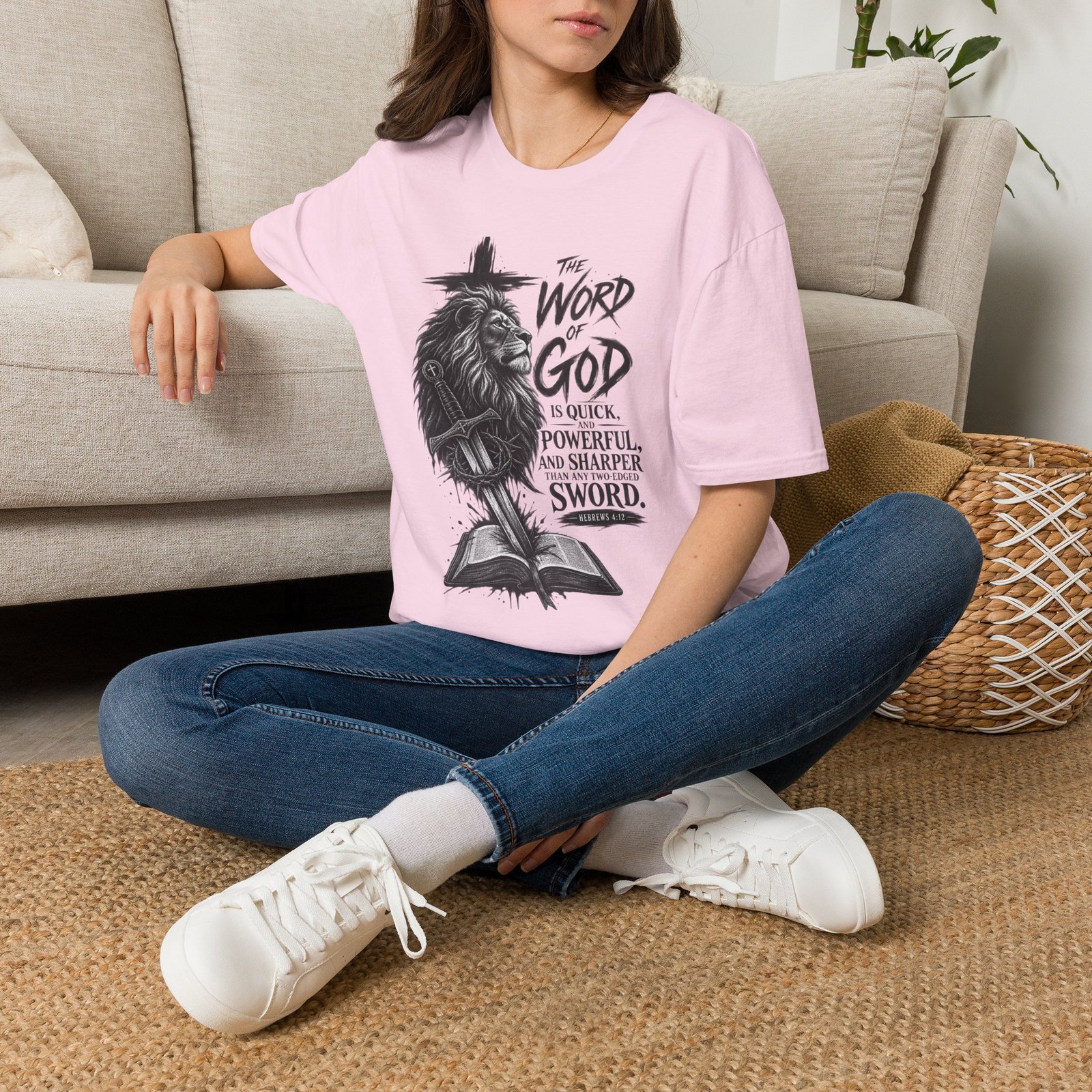 The Word of God is Sharper than a Two-Edged Sword. Graphic Tee - Image 36