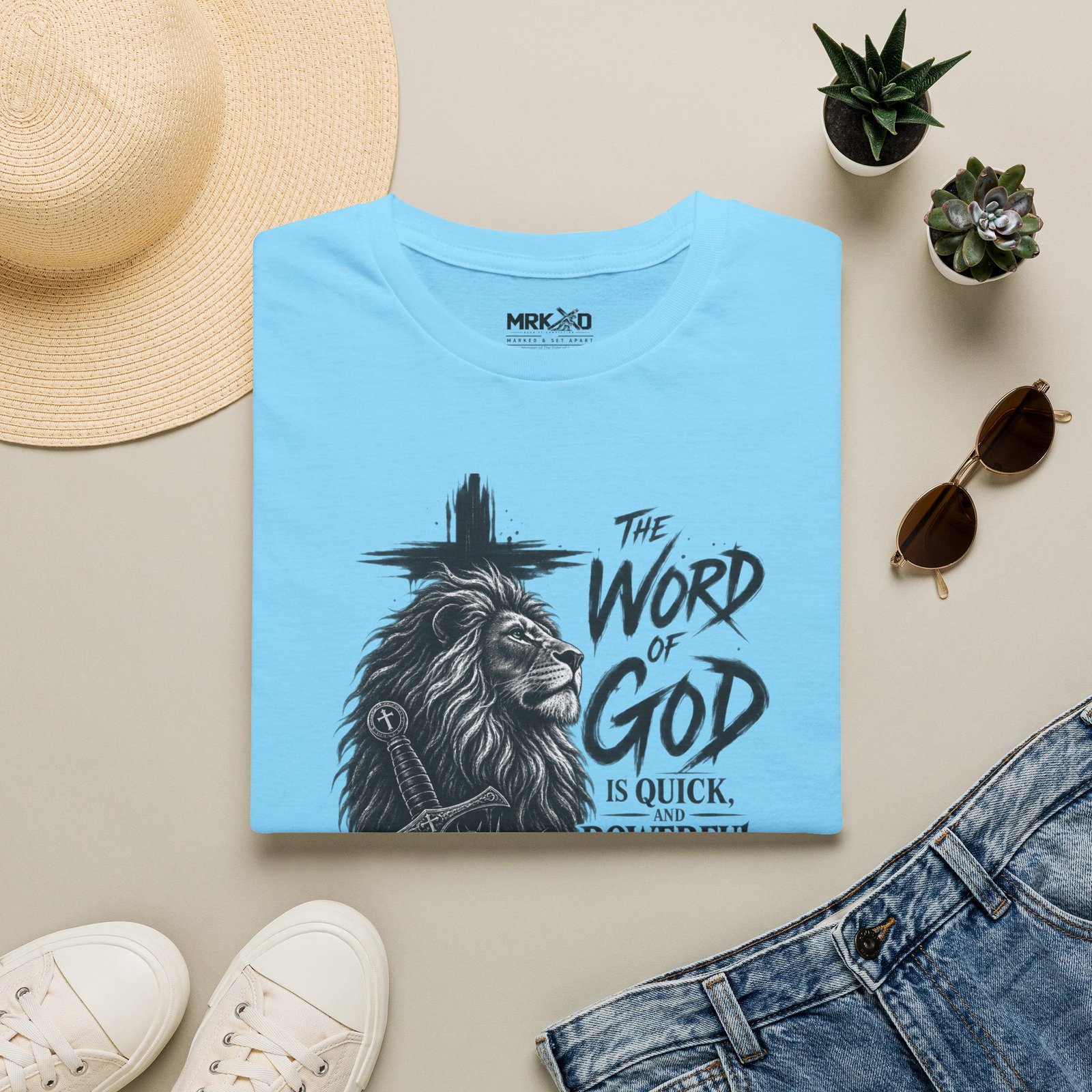 The Word of God is Sharper than a Two-Edged Sword. Graphic Tee - Image 27