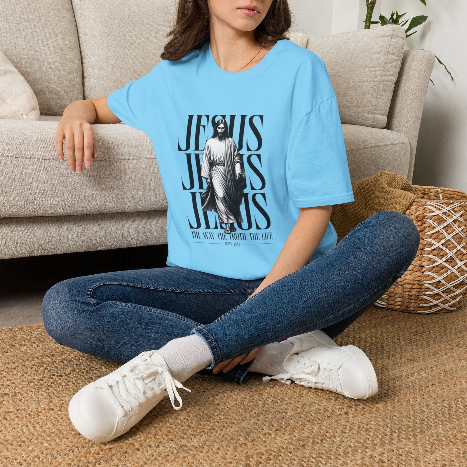 JESUS JESUS JESUS I AM THE WAY THE TRUTH AND THE LIFE Graphic Tee - Image 28