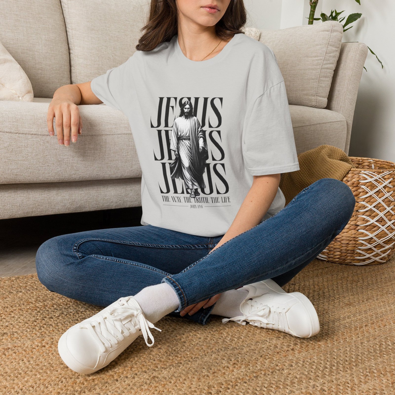 JESUS JESUS JESUS I AM THE WAY THE TRUTH AND THE LIFE Graphic Tee - Image 12