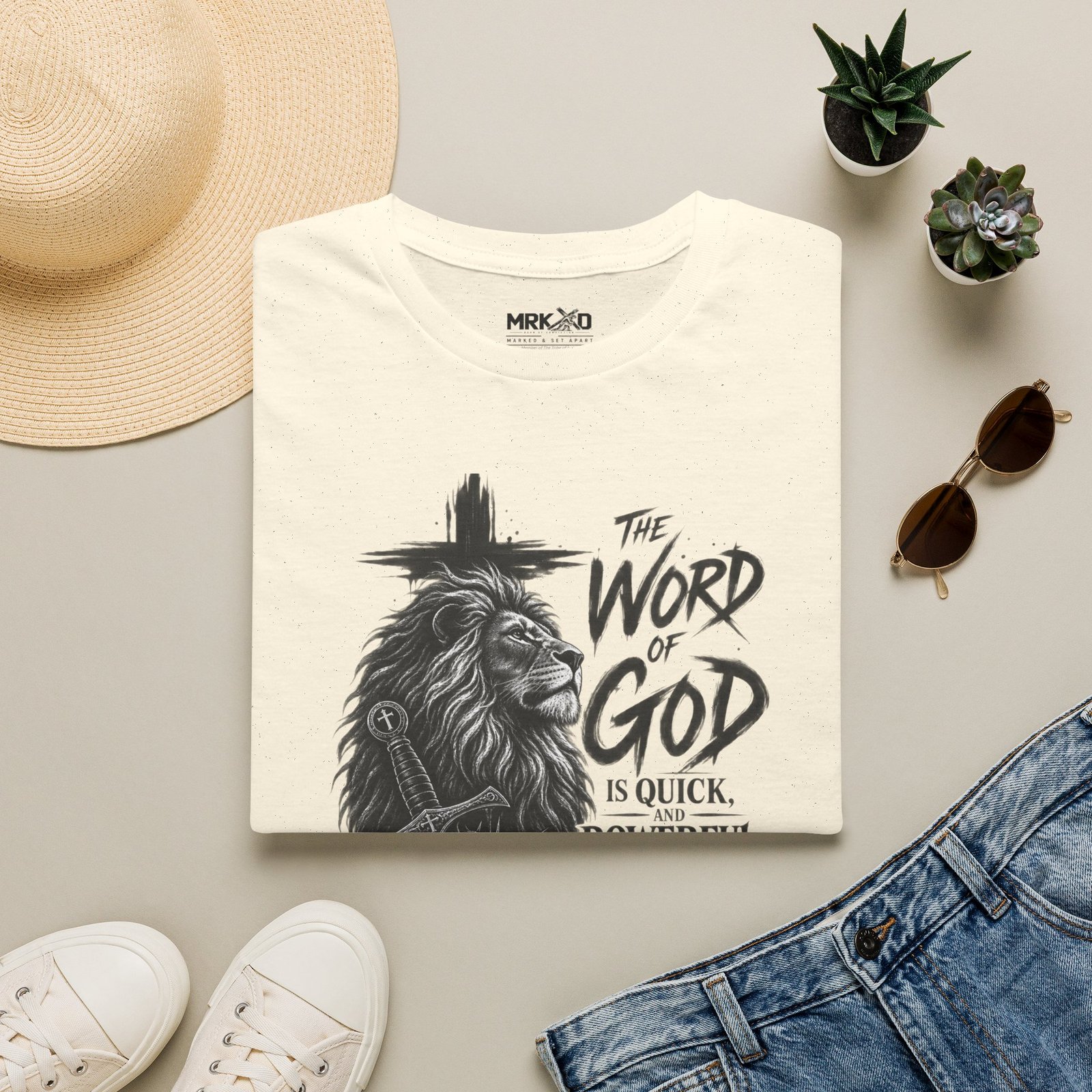 The Word of God is Sharper than a Two-Edged Sword. Graphic Tee - Image 19