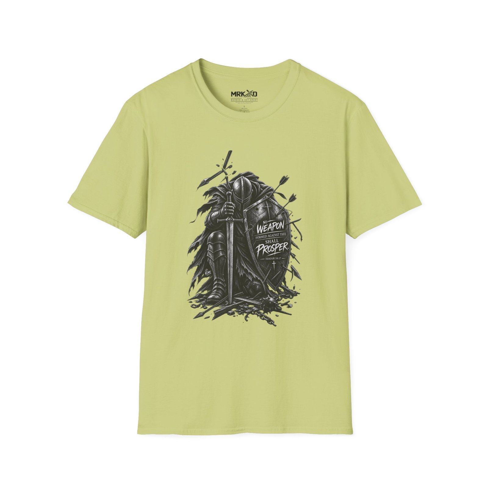Shield of Faith: No Weapon Shall Prosper Isaiah 54:17 Graphic Tee - Image 25