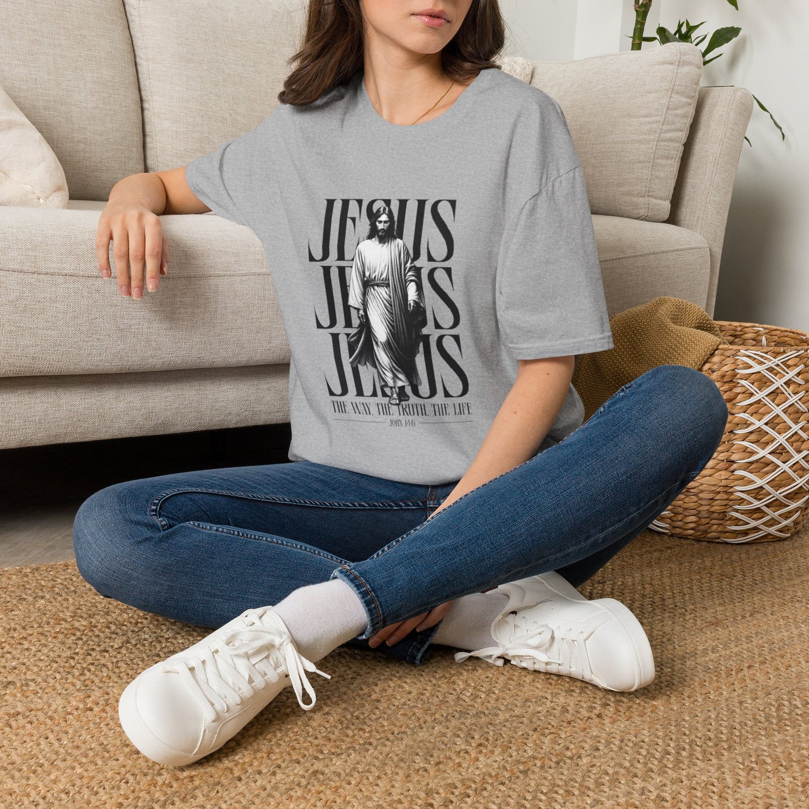 JESUS JESUS JESUS I AM THE WAY THE TRUTH AND THE LIFE Graphic Tee - Image 16