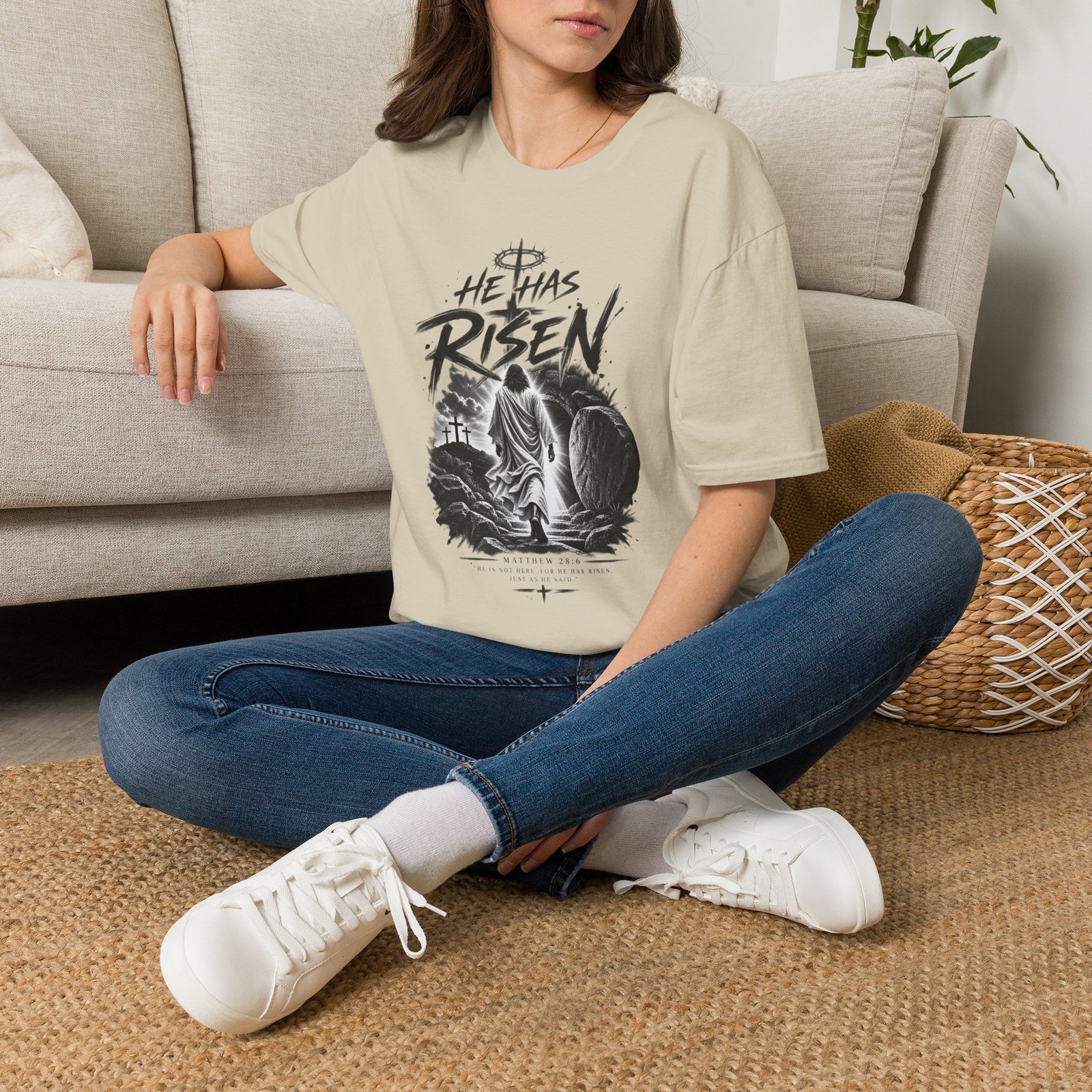 He has risen One Graphic Tee - Image 8