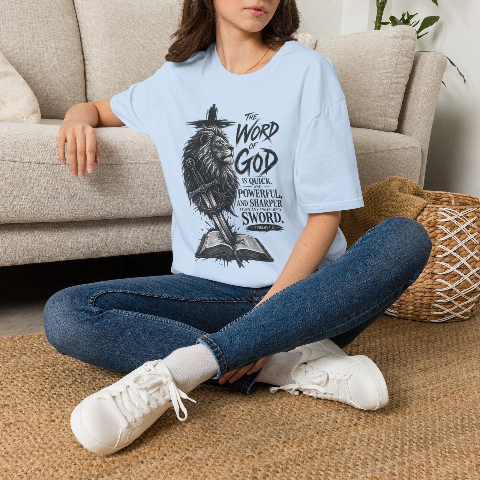 The Word of God is Sharper than a Two-Edged Sword. Graphic Tee - Image 32