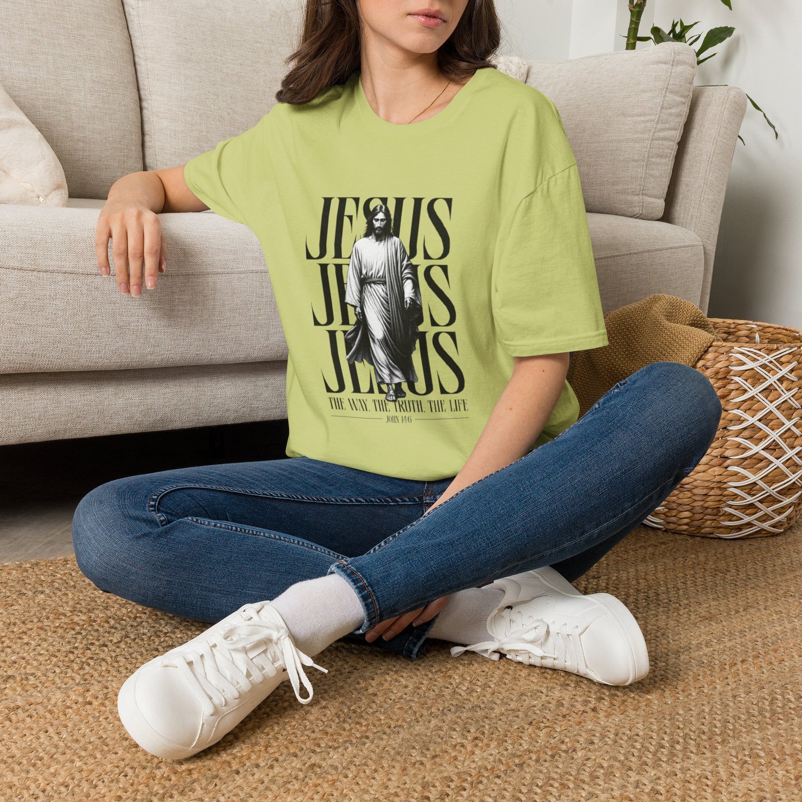 JESUS JESUS JESUS I AM THE WAY THE TRUTH AND THE LIFE Graphic Tee - Image 24
