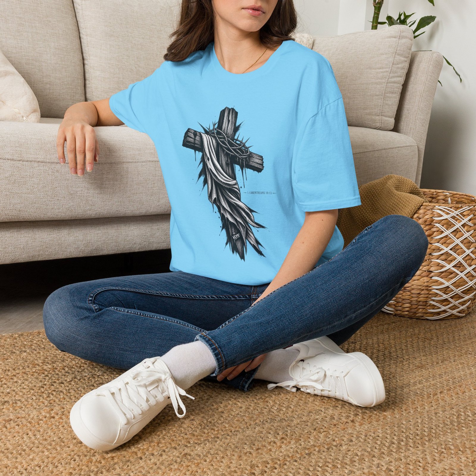 1 Corinthians 10:13 Three Graphic Tee - Image 28
