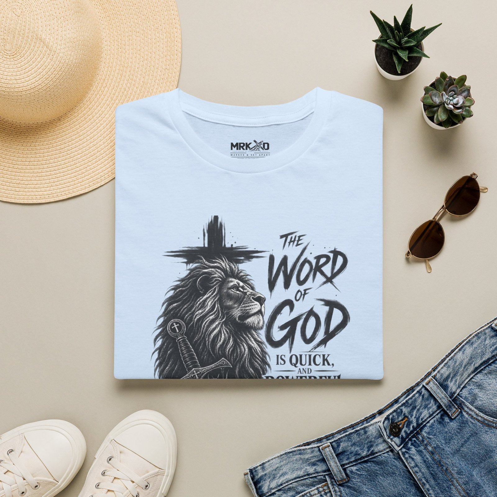 The Word of God is Sharper than a Two-Edged Sword. Graphic Tee - Image 31
