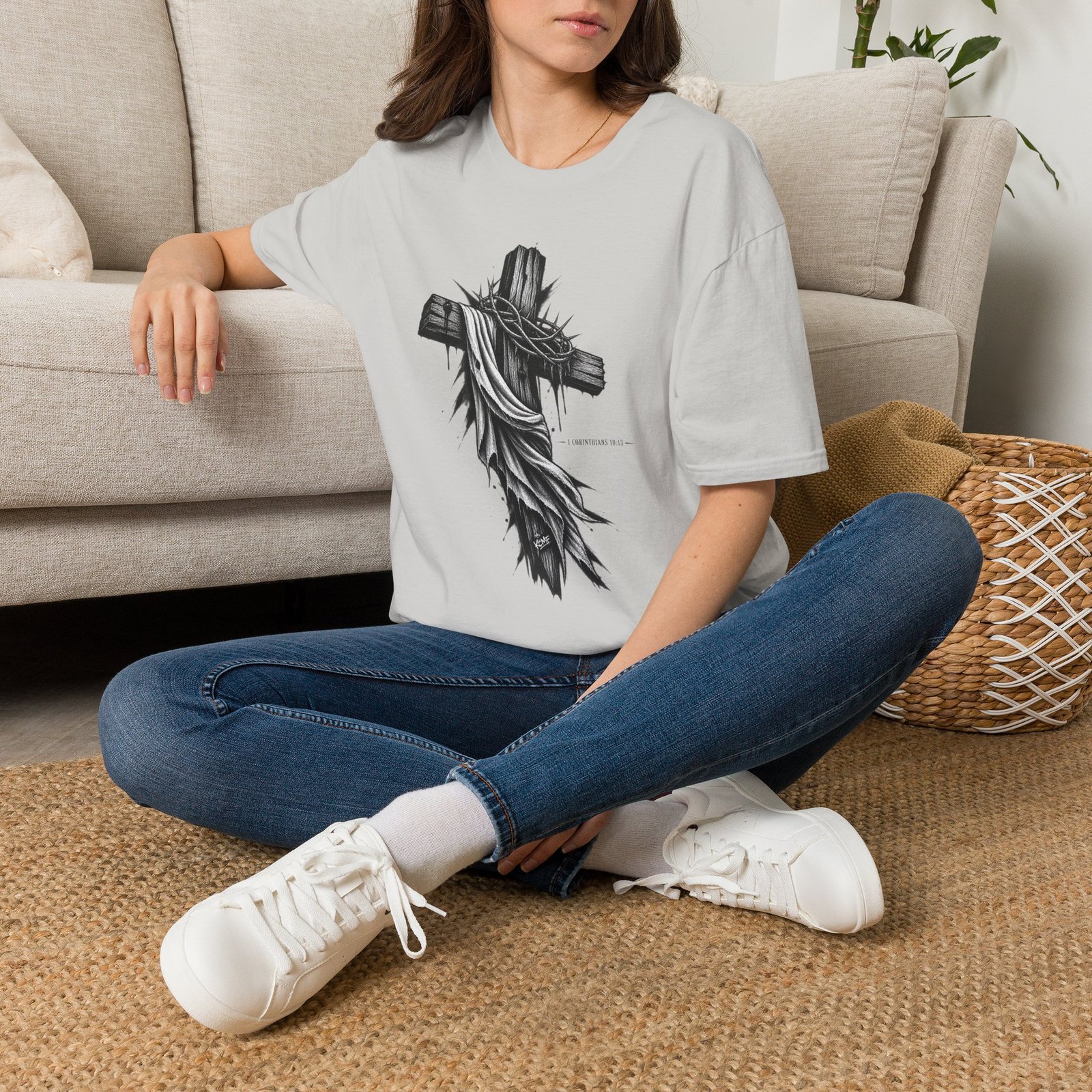 1 Corinthians 10:13 Three Graphic Tee - Image 12