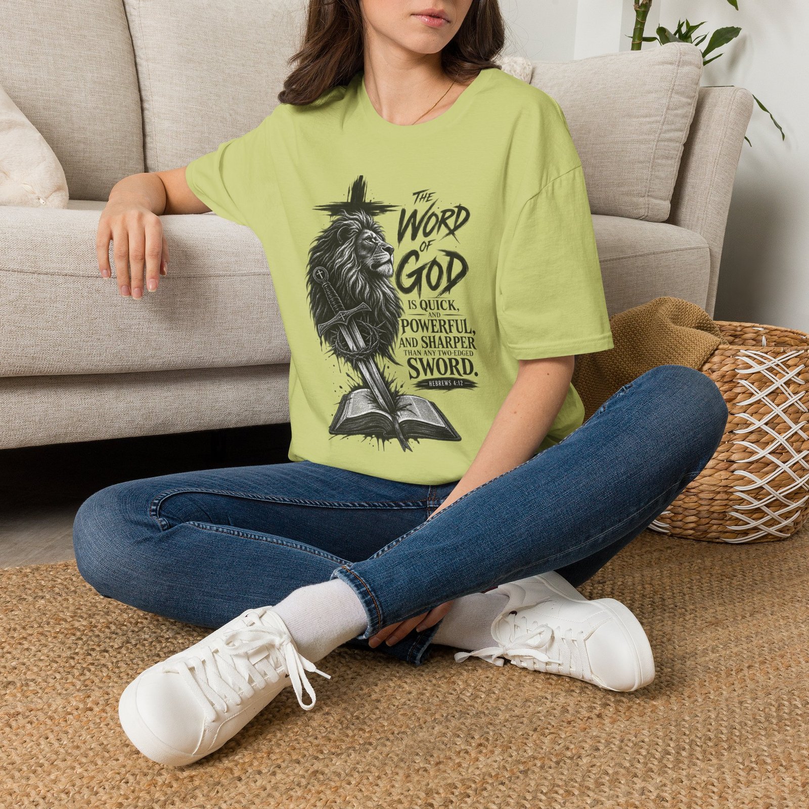 The Word of God is Sharper than a Two-Edged Sword. Graphic Tee - Image 24