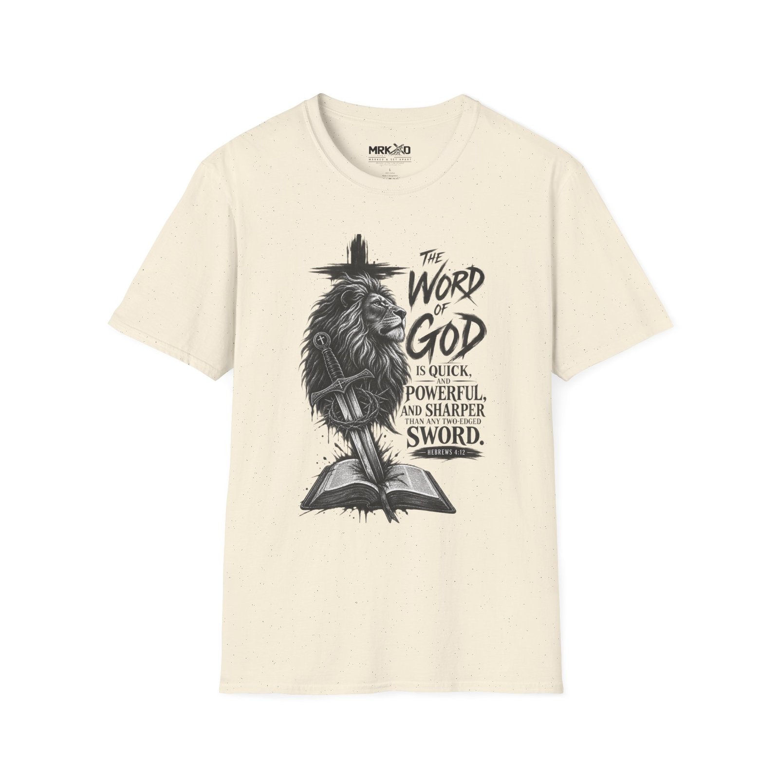 The Word of God is Sharper than a Two-Edged Sword. Graphic Tee - Image 21