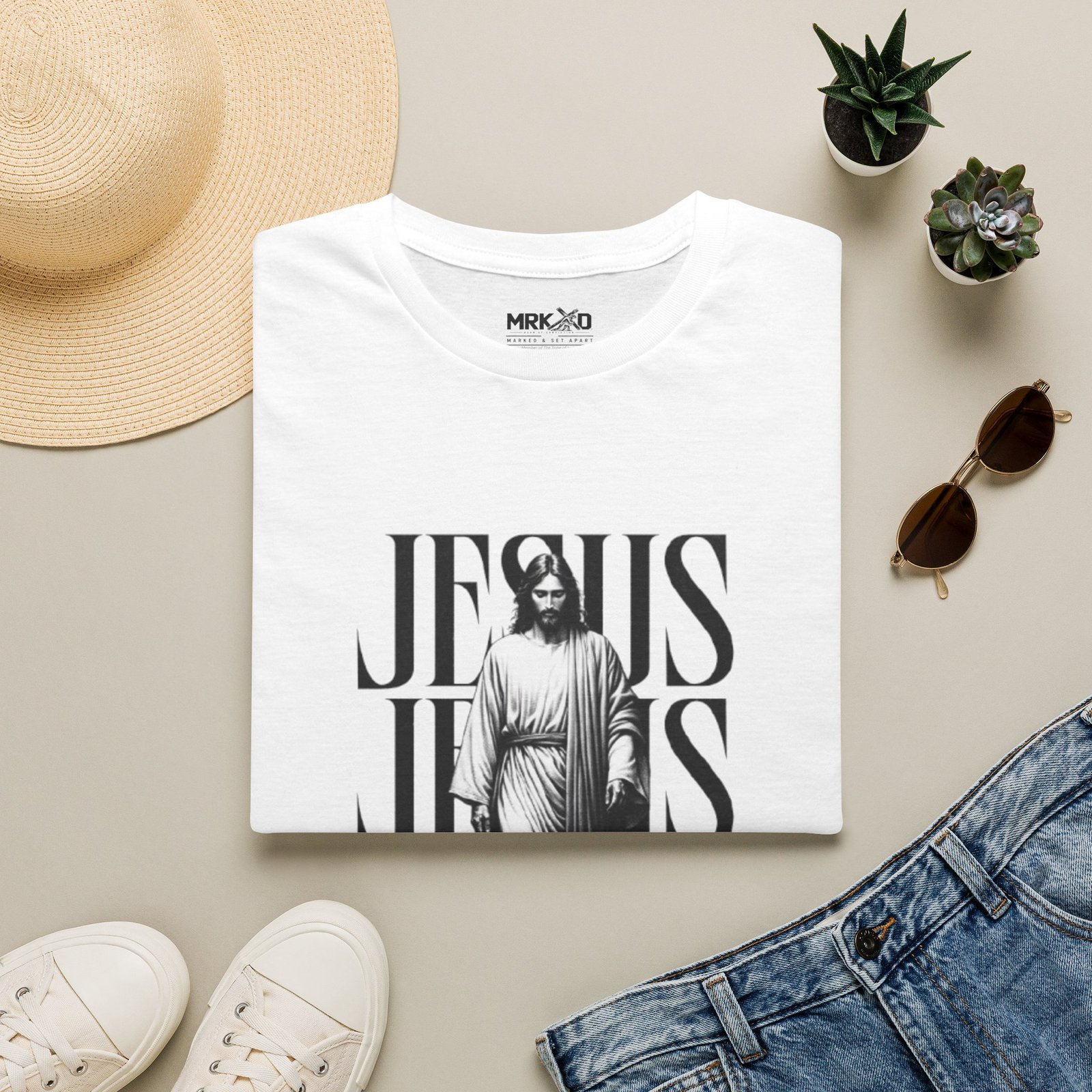 JESUS JESUS JESUS I AM THE WAY THE TRUTH AND THE LIFE Graphic Tee - Image 2
