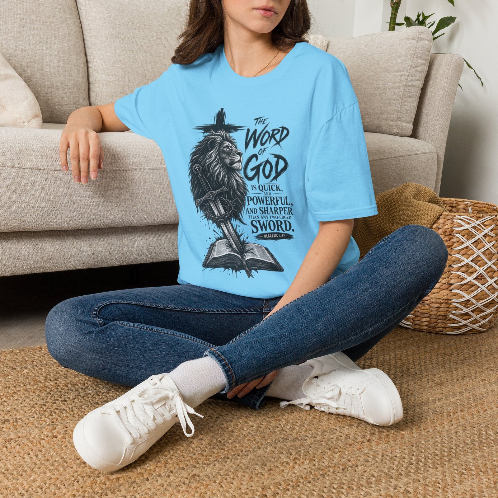 The Word of God is Sharper than a Two-Edged Sword. Graphic Tee - Image 28
