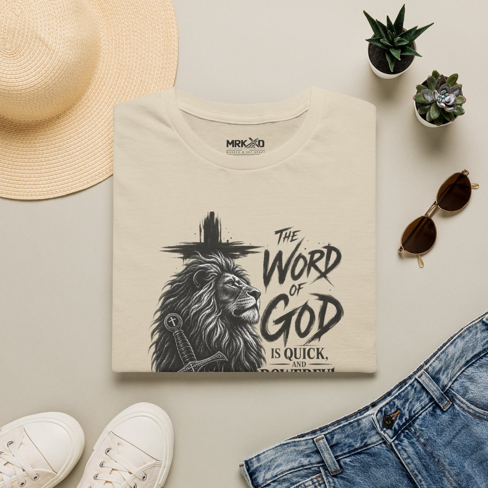The Word of God is Sharper than a Two-Edged Sword. Graphic Tee - Image 7