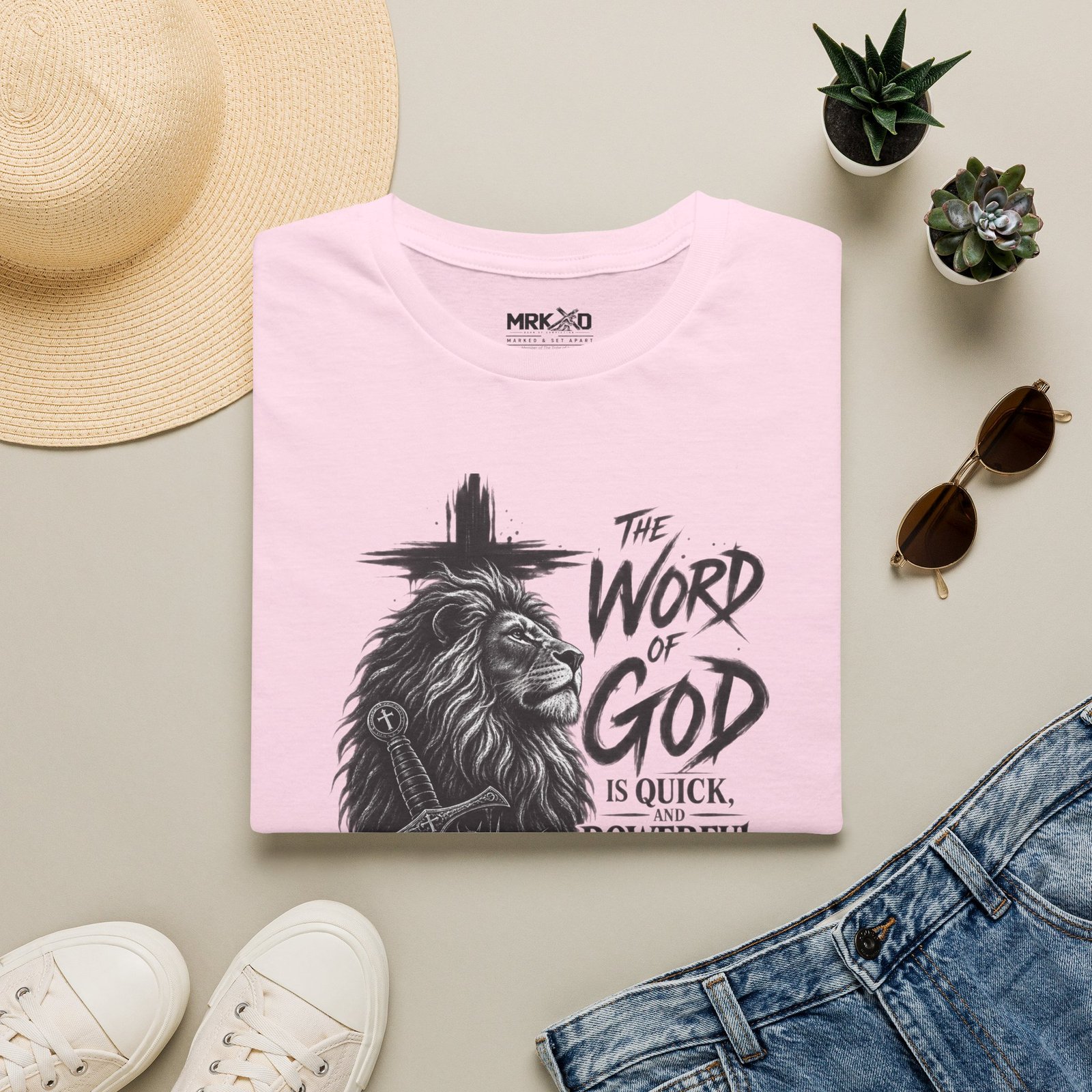 The Word of God is Sharper than a Two-Edged Sword. Graphic Tee - Image 35
